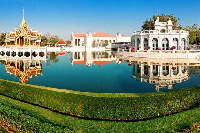 The lake and pavilions of Bang Pa-In Royal Palace